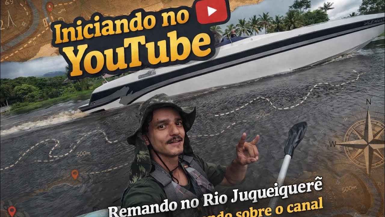 Iniciando no YouTube - Remando de caiaque no Rio Juqueriquerê e conversando sobre o canal 