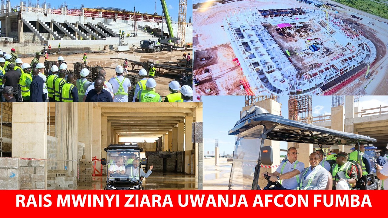 Президент Мвиньи ознакомился с проектом строительства города Фумба для Кубка африканских наций и ...