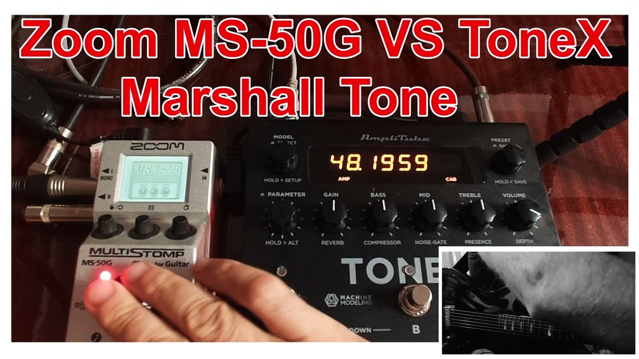 Zoom MS-50 G VS Tonex Pedal | Style Marshall 1959