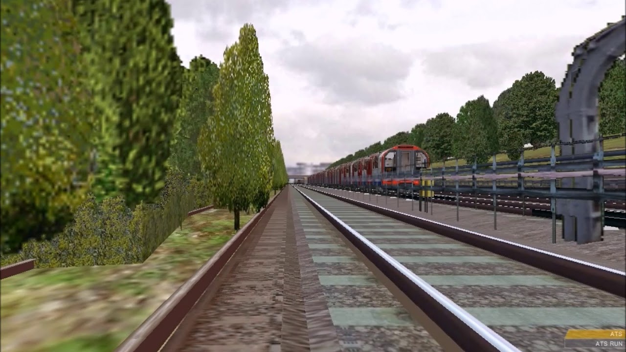 OpenBVE Central Line Coded Manual Run Railfanning London Underground Stock Trains