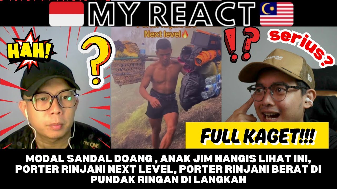 MODAL SANDAL DOANG , ANAK GYM NANGIS LIHAT INI, PORTER RINJANI NEXT LEVEL PIKUL BERAT NAIK RINJANI