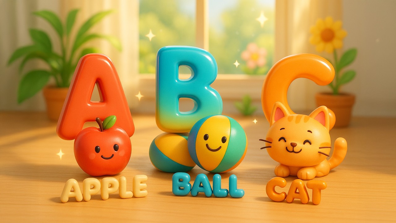 Learn ABC Alphabet Song | A B C D Song for Kids | @zoobytoons | Nursery Rhymes & Kids Songs