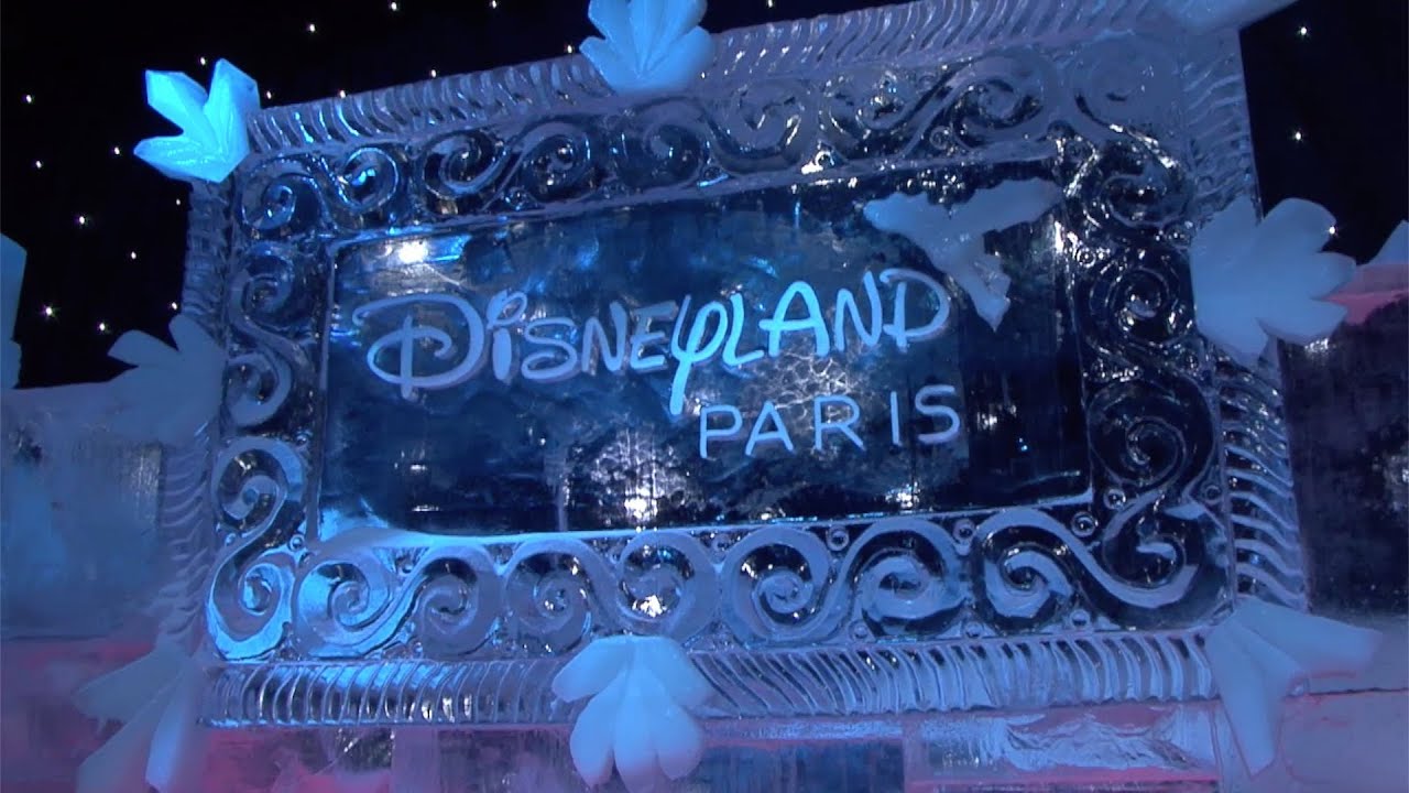 Disneyland Paris in ice sculptures