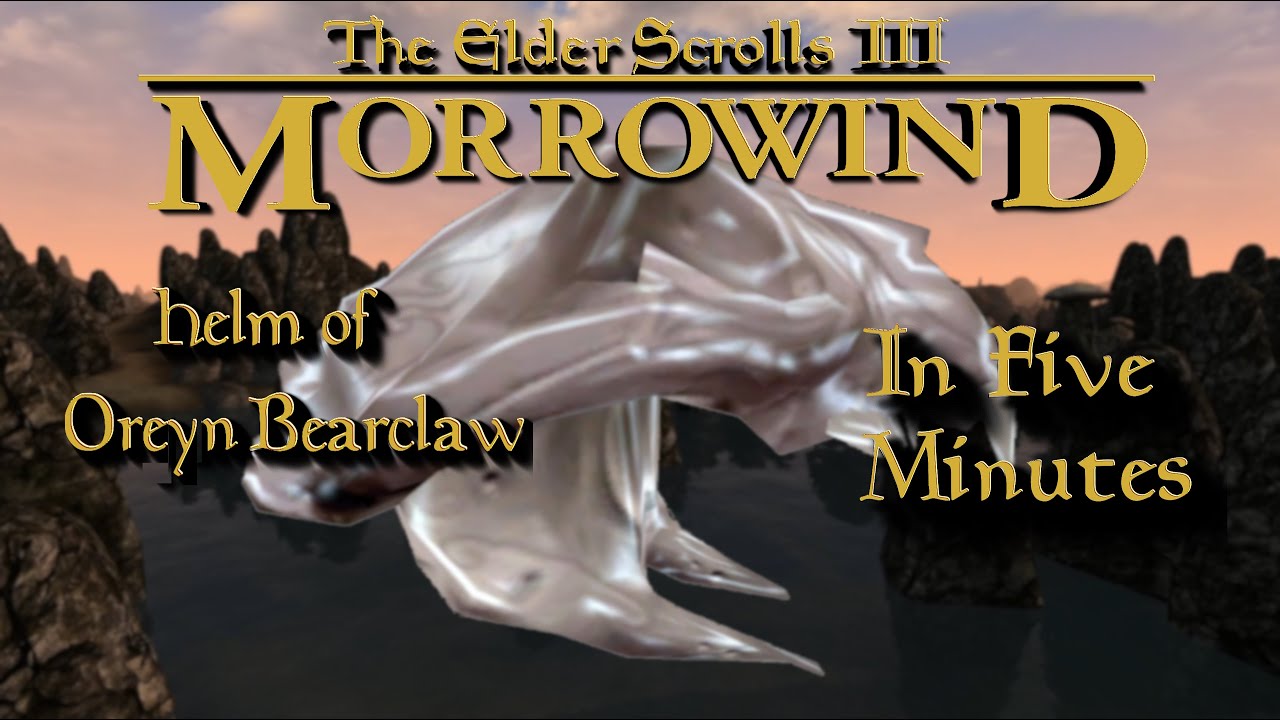 The Hands-Down BEST Helm in Morrowind at level 1 - Helm of Oreyn Bearclaw - 5 Minute Morrowind EP3