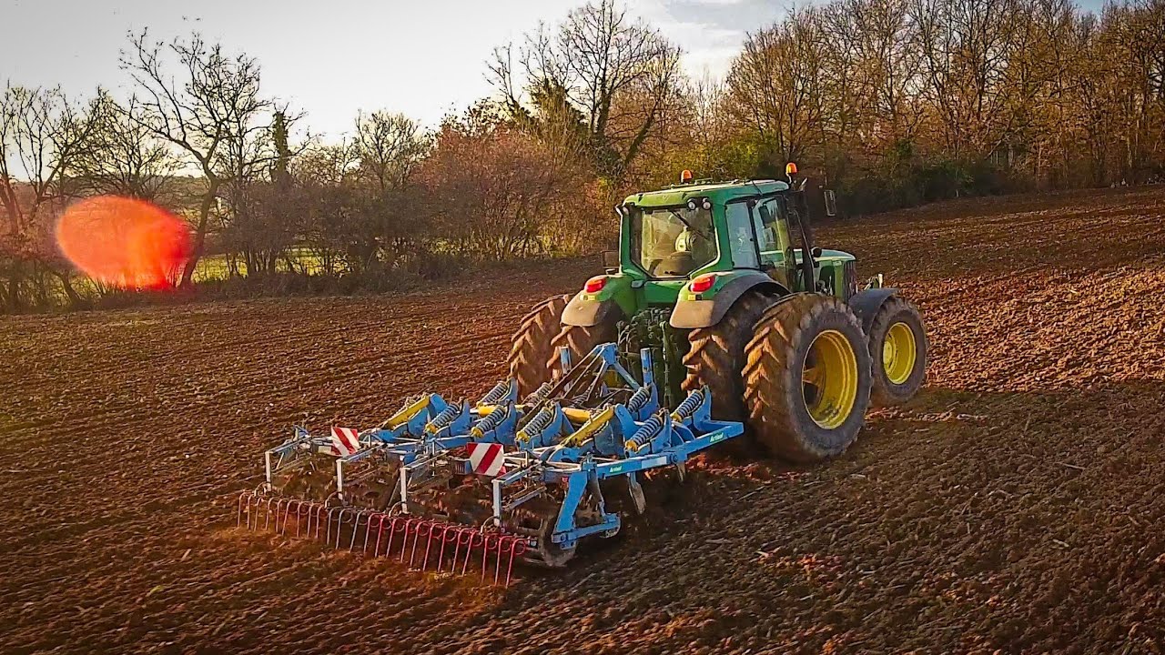 🇫🇷 Doublé de John Deere 6920 et 6190r au déchaumage 2020