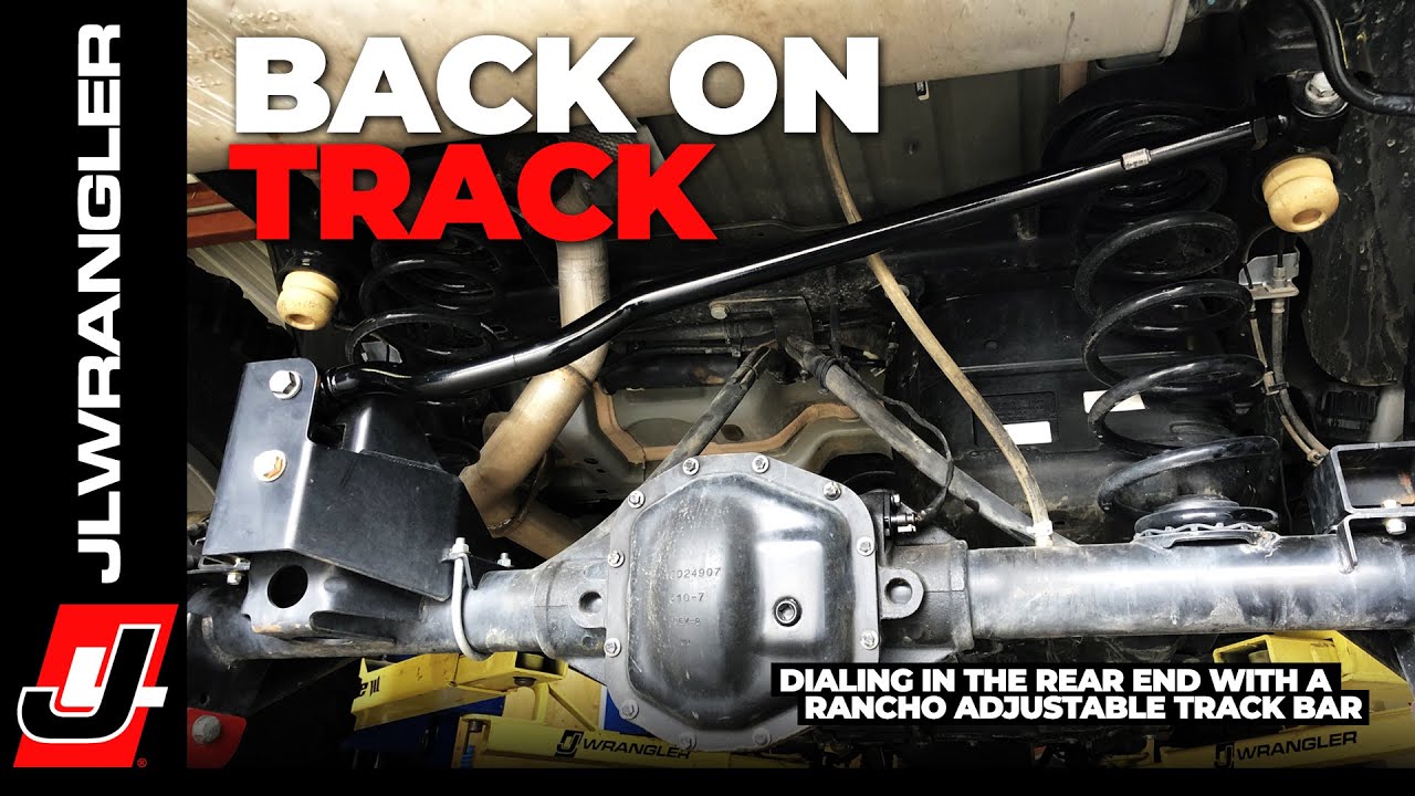 Jeep JL Wrangler Adjustable Rear Track Bar Installation & Benefits - RANCHO