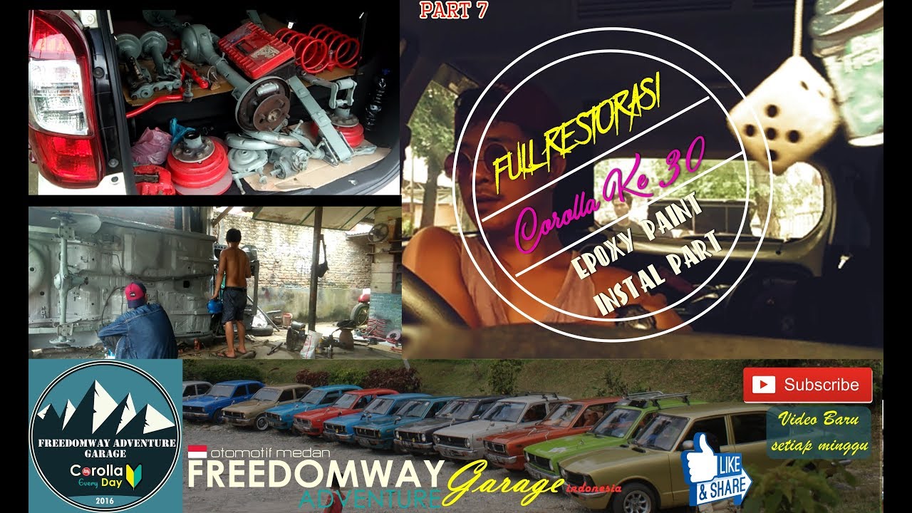 FULL RESTORASI COROLLA KE30 | EPOXY FULL BODY | PASANG KAKI KAKI COROLLA KE30