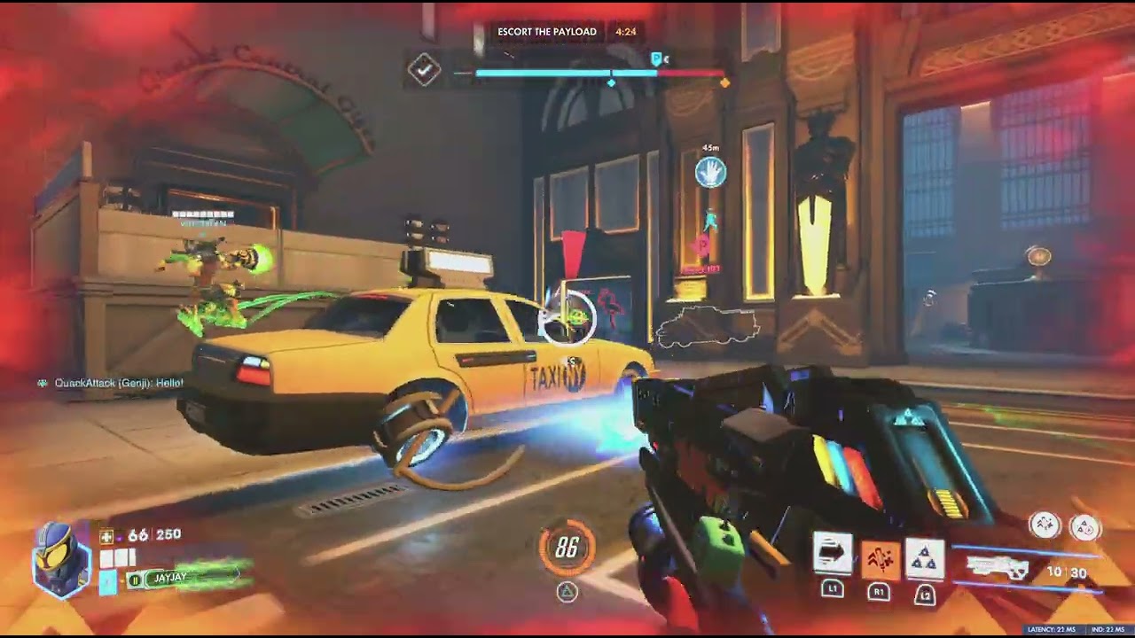 Overwatch: Midtown, playing Soldier