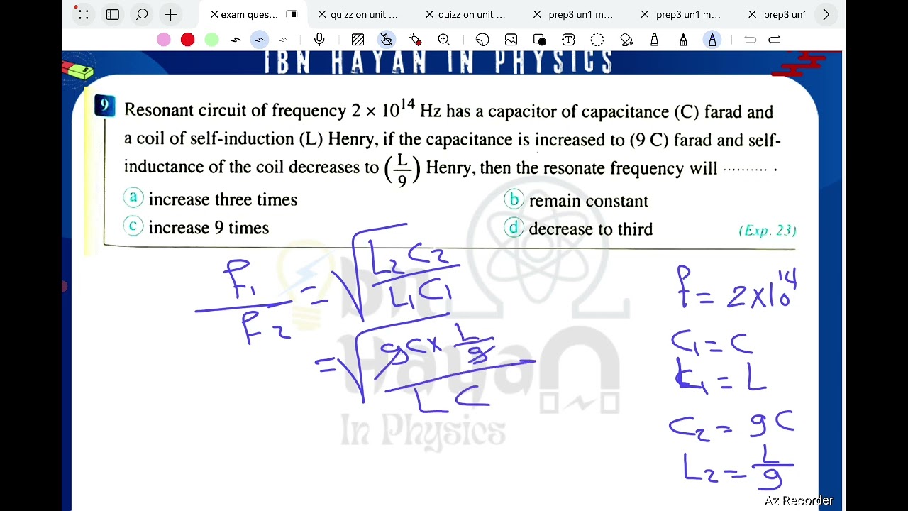  El Moaaser previous year Exams (lesson 3)( Ch4)
