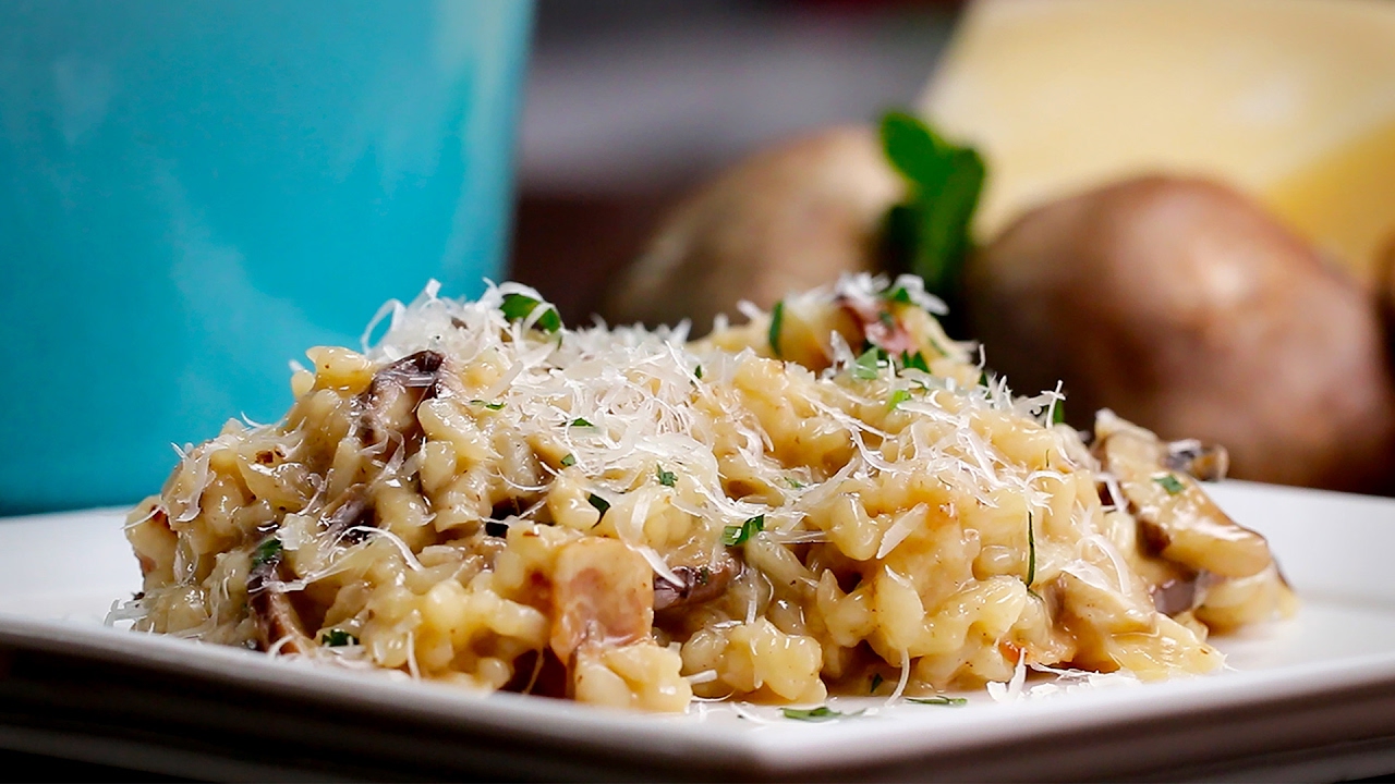 One-Pot Bacon Mushroom Risotto