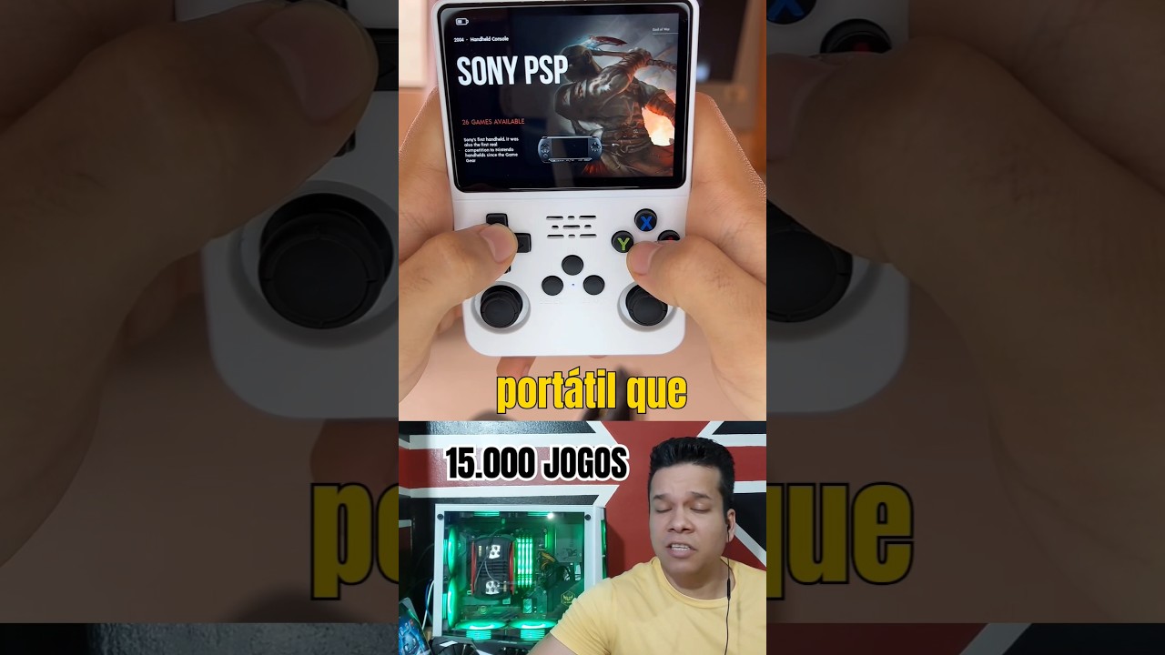 CONSOLE PORT&Aacute;TIL R36S COM 15.000 JOGOS
