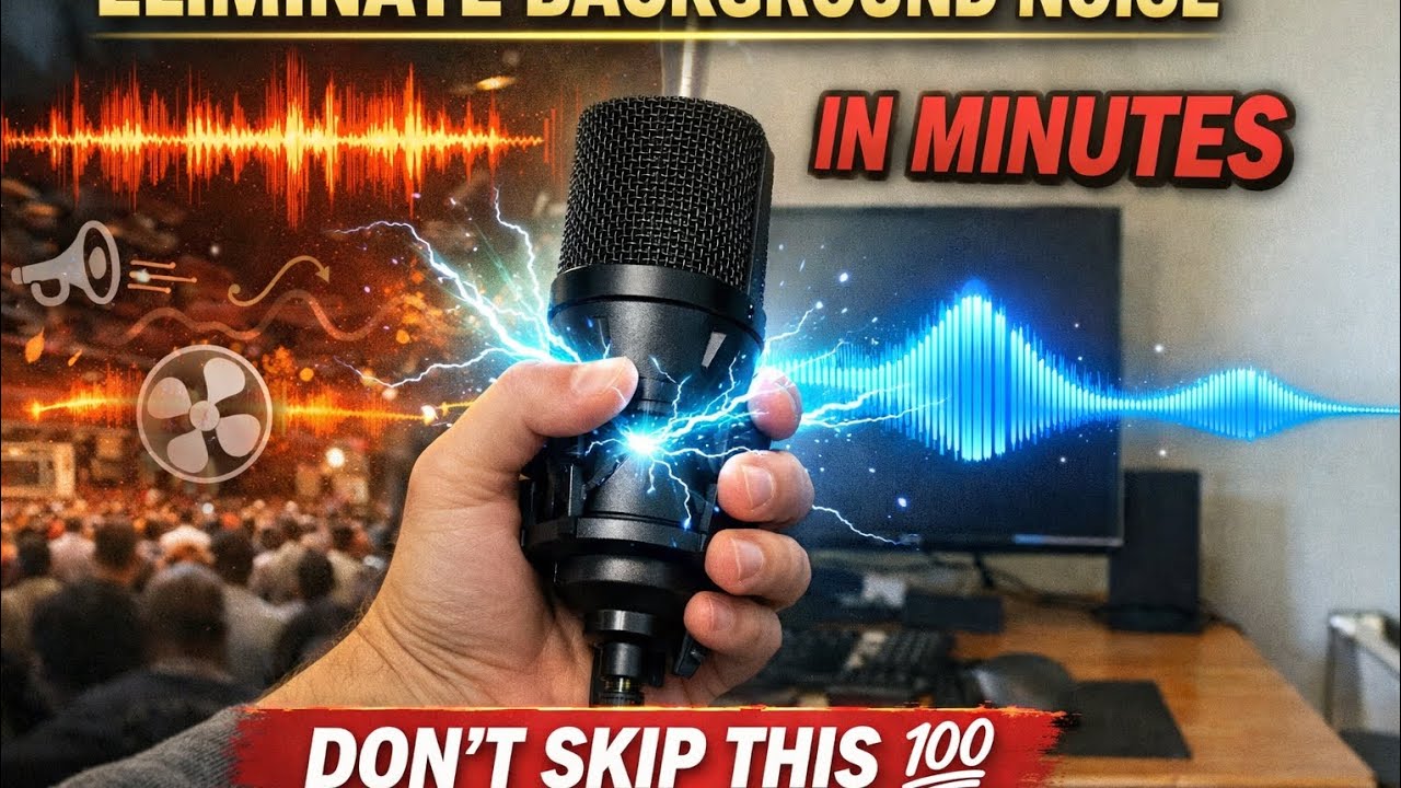 the Ultimate Power to Eliminate Background Noise from Recordings in Minutes | Don't Skip this 💯💯