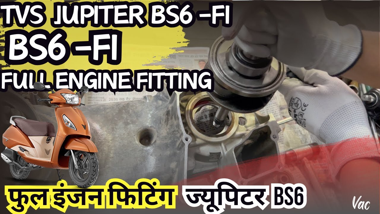 TVS JUPITER  BS6 FULLENGINE FITTING,TVS JUPITER  BS6 FULL ENGINE REBUILT-VISHWAKARMA AUTO CENTER