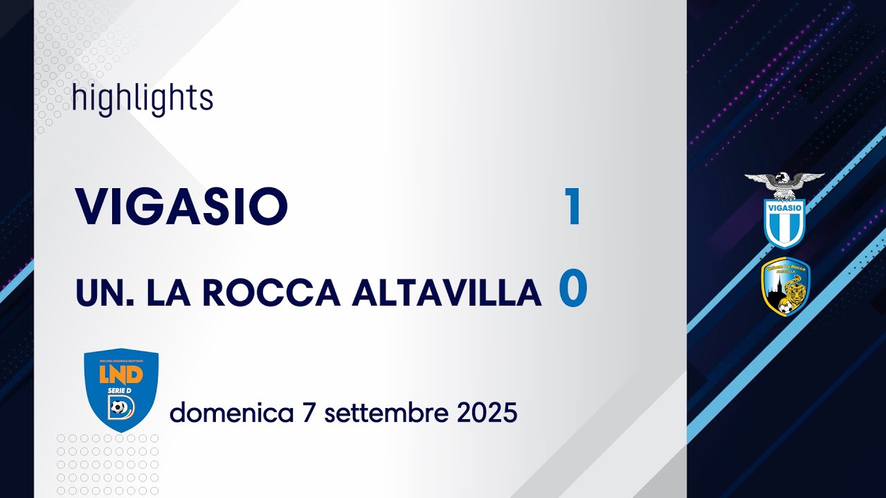 VIGASIO - UNIONE LA ROCCA ALTAVILLA 1-0