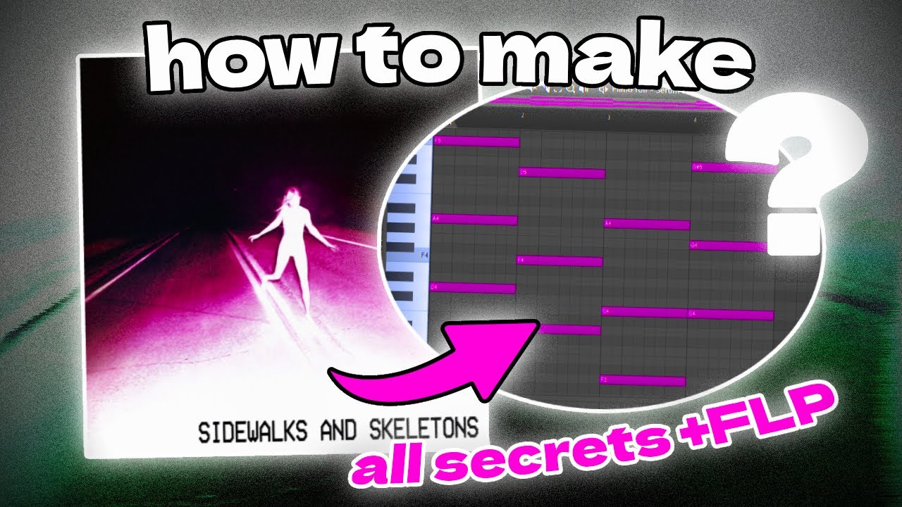 How to Make Sidewalks and Skeletons Style Beat 🌑 Free FL Studio Project | Goth Electronic