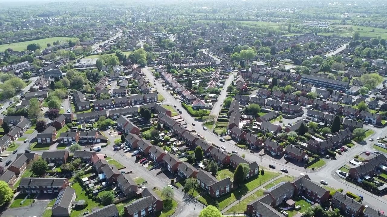 North Walsall from the air