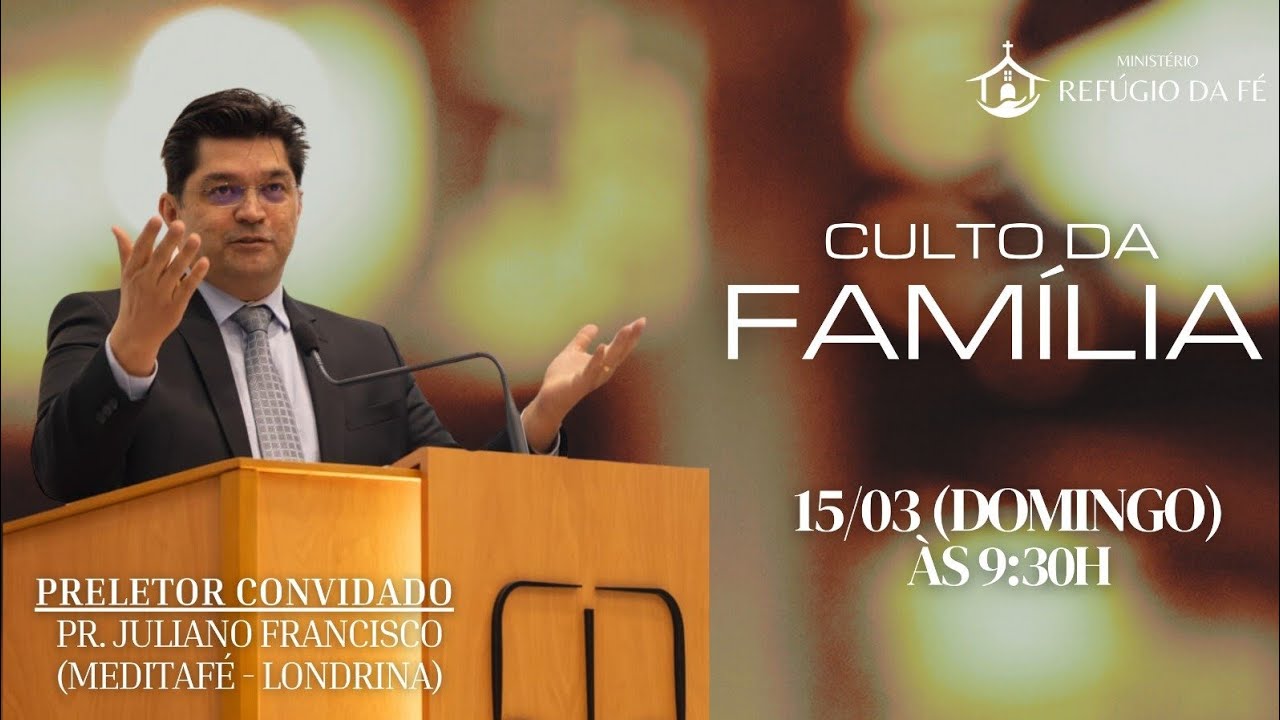 Culto Online | Culto da Família | 15/03/26 | Ministério Refúgio da Fé