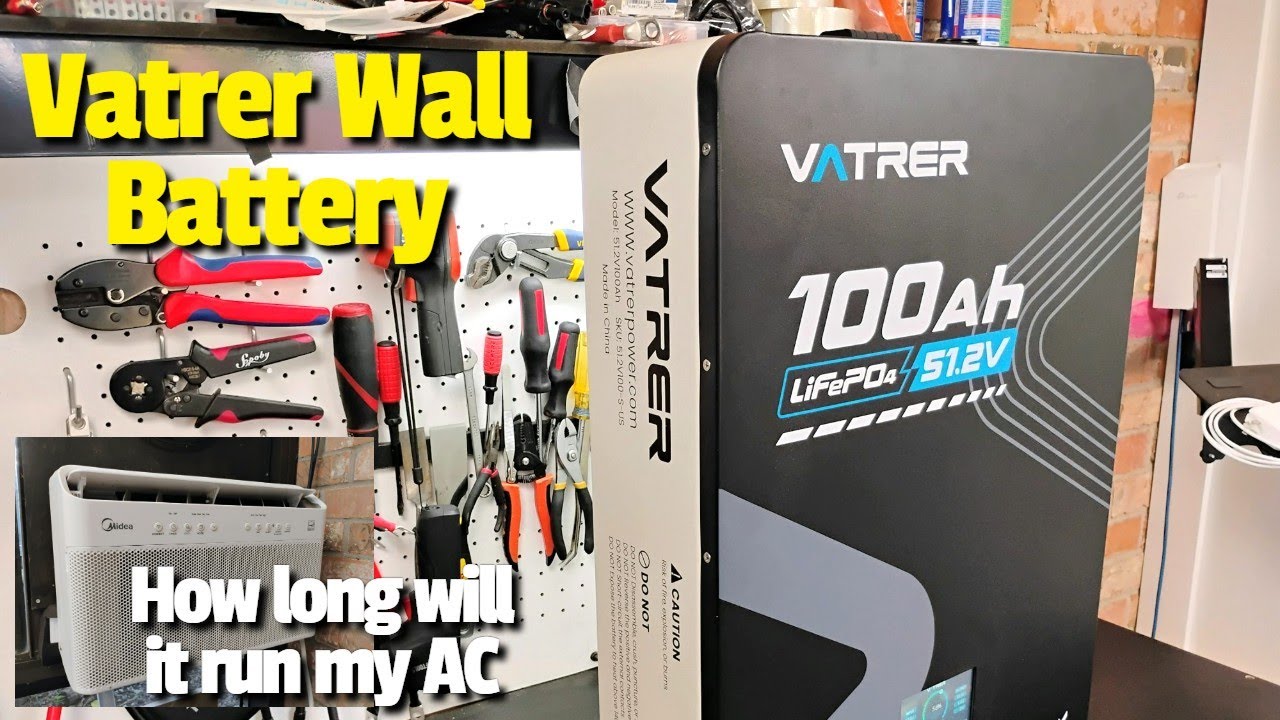 Vatrer 48V 100AH Wall Mount LiFeP04 Lithium Battery