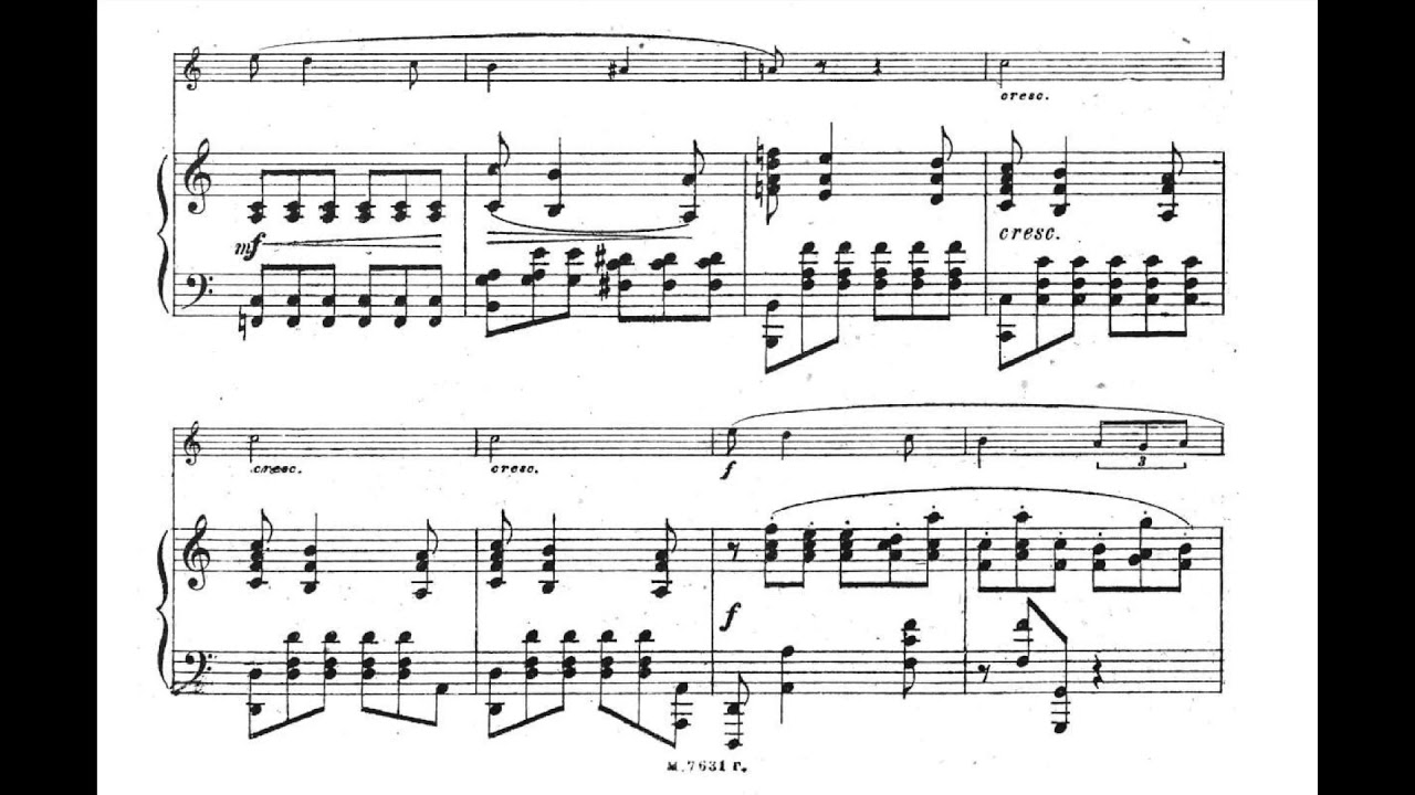 Alexander Scriabin - Romance for horn and piano (1890) [with score]
