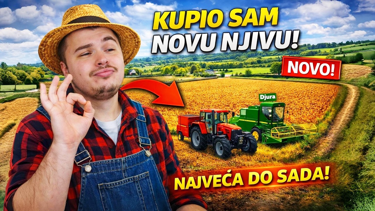 👉 KUPIO SAM NOVU NJIVU 🌱🌾 (NAJVEĆA DO SADA!) EP68 @DjuraFrizura