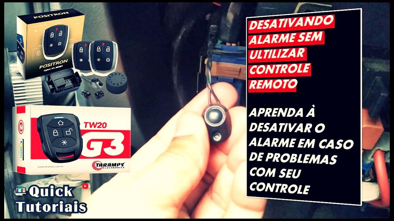 🔧 Como Desativar Alarme do Carro Sem Controle Remoto | Positron, Taramps e Outros