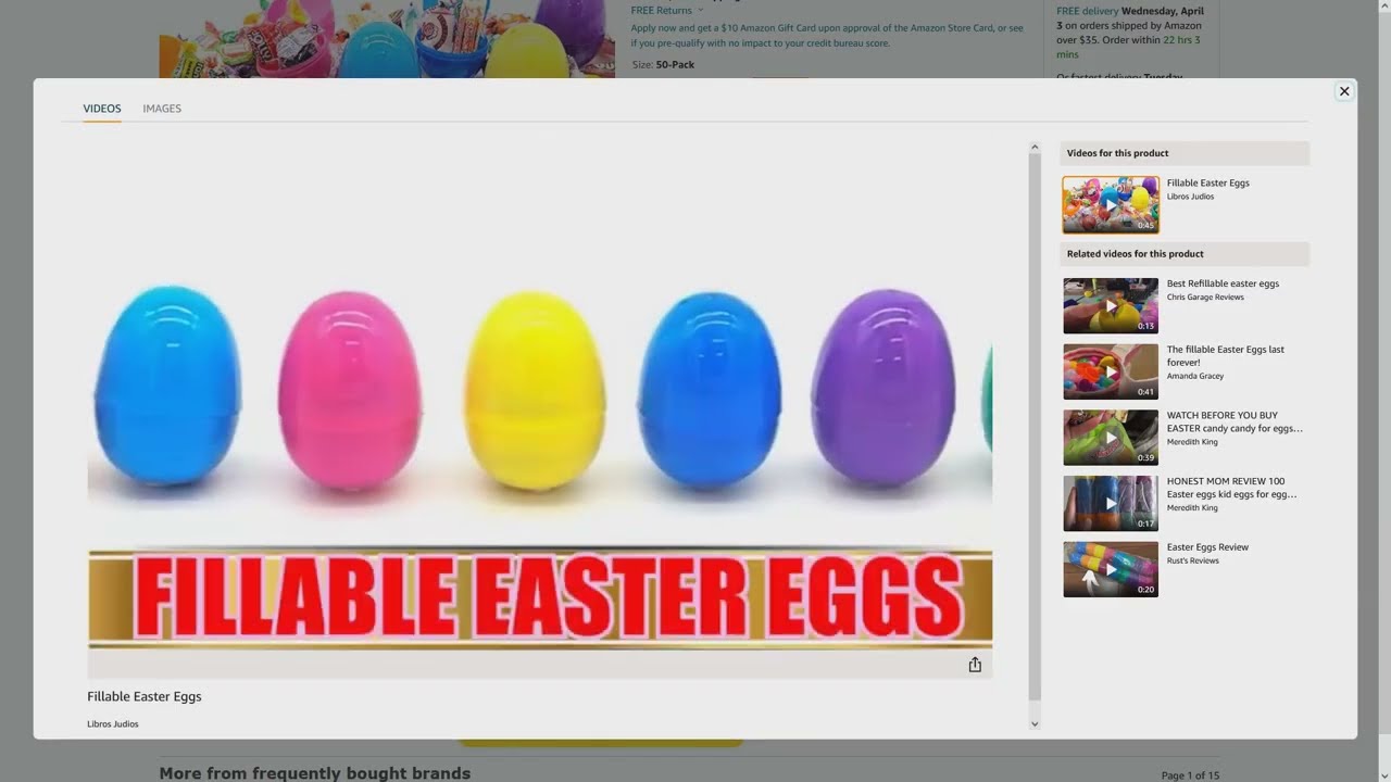 Dreidel Company Fillable Colorful Assorted Lovely Easter Eggs