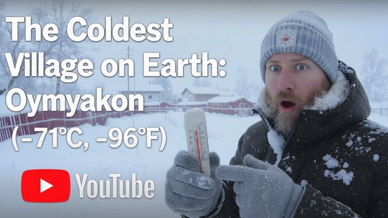 The Coldest Village on Earth: Oymyakon (-71°C, -96°F)