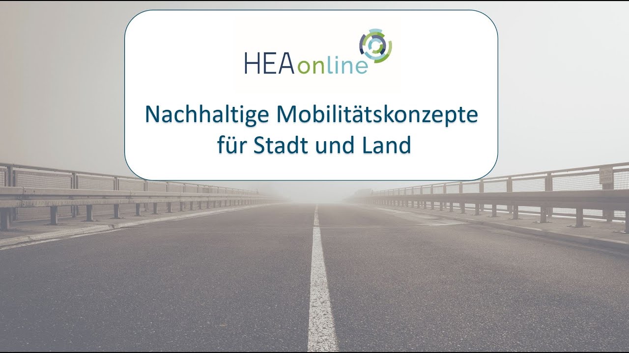 Nachhaltige Mobilit&auml;tskonzepte f&uuml;r Stadt und Land