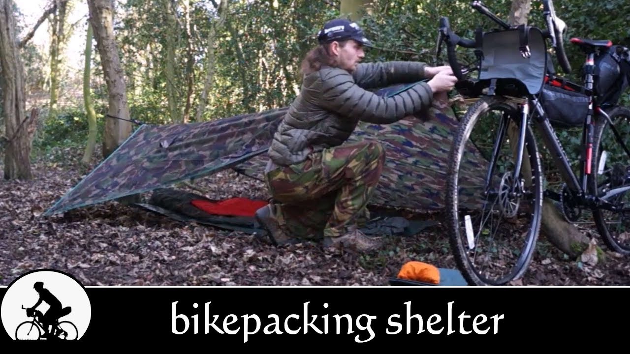 bikepacking - light camping shelter