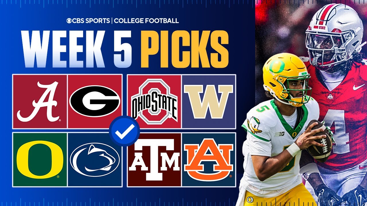 College Football Predictions & Best Bets For Week 5 [Ohio State vs Washington, Oregon vs PSU & MORE]