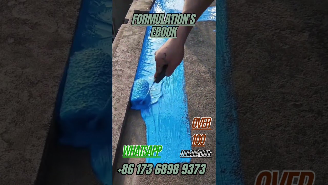 WATERPROOFING PAINT/COATINGS FORMULATIONS.PAINT RAW MATERIALS PAINT FORMULATIONS MODERN FORMULATIONS