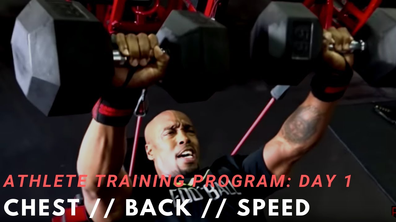 Athlete Training Program Day 1- Chest Back Speed Training