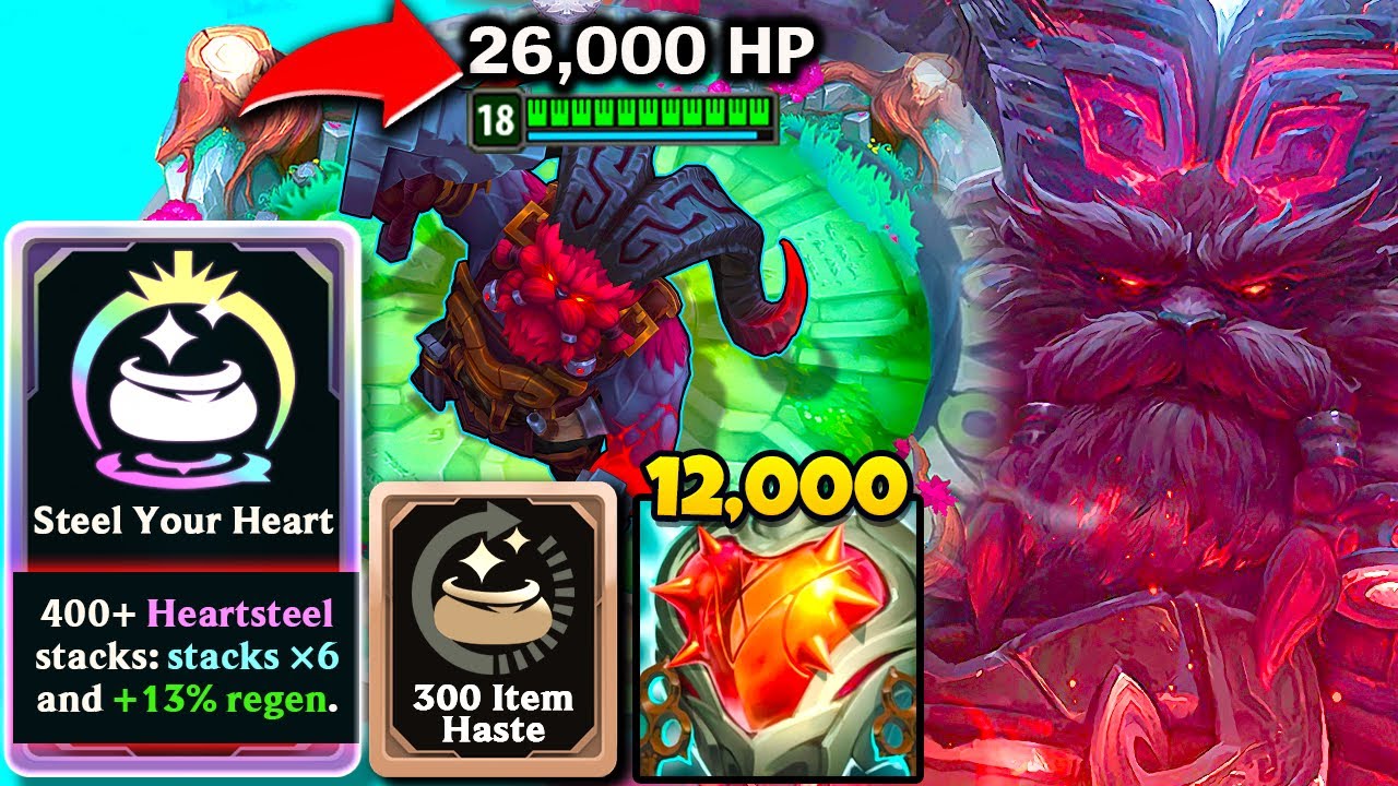 26,000 HP Unkillable Ornn: Apex Inventor + Steel Your Heart High Roll (Ft. King Nidhogg)