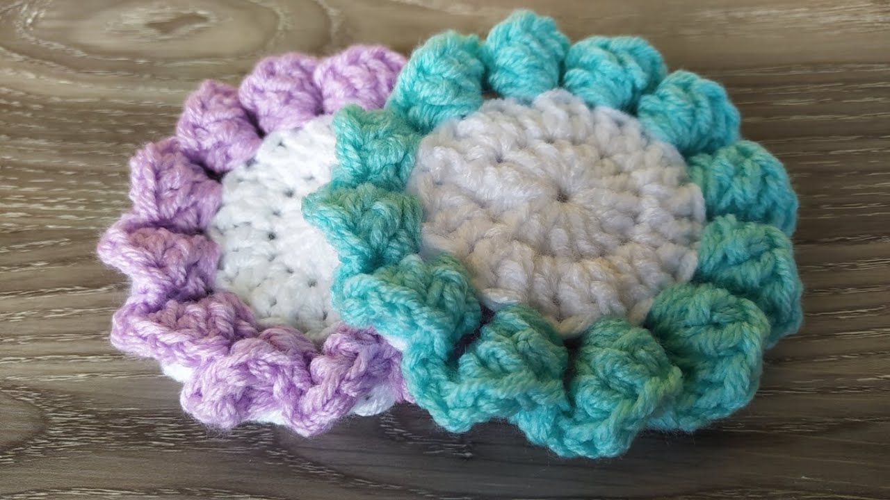 Sottobicchiere Uncinetto Tutorial 🍹🍨 Crochet Coaster 🍺 Posavasos a Crochet