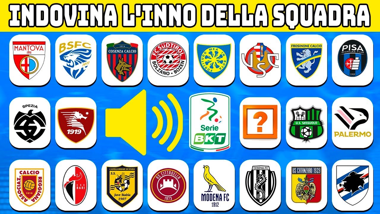 🎵🎧 Ascoltate gli inni della Serie B e provate a indovinare le squadre 🛡️  | Quiz sul calcio ⚽