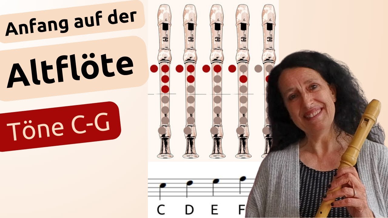 Altblockfl&ouml;te lernen - die ersten T&ouml;ne - Lerne mit Spa&szlig;  #tutorial #musikunterricht