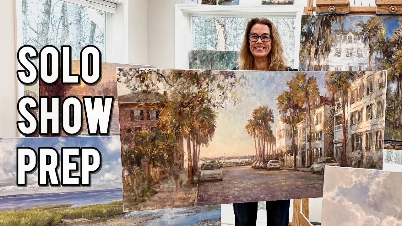 How An Artists Prepare Paintings for a Gallery Show (Behind the Scenes)