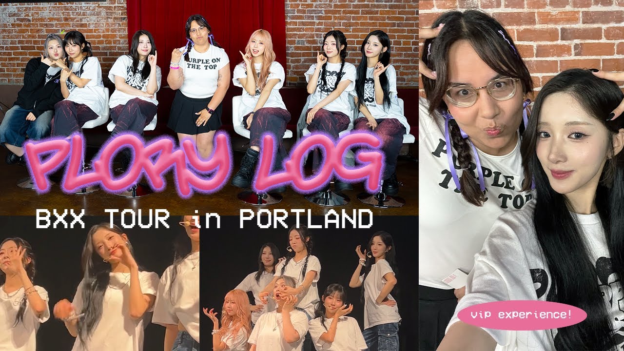 [PLORY-LOG/플로리 로그] PURPLE KISS: BXX TOUR in PORTLAND ☆ vip experience, front row, meeting purki!