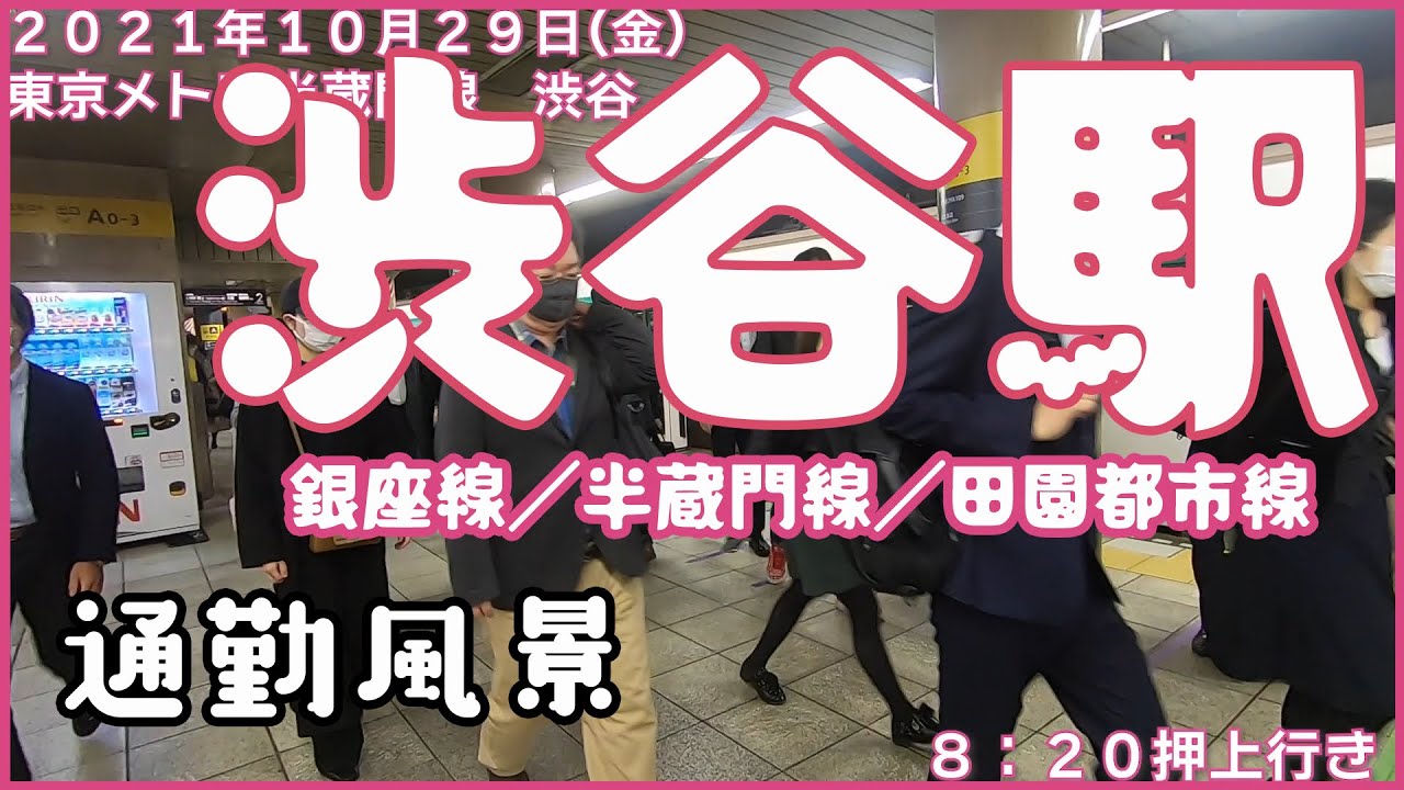 【朝の通勤風景】＜渋谷＞駅