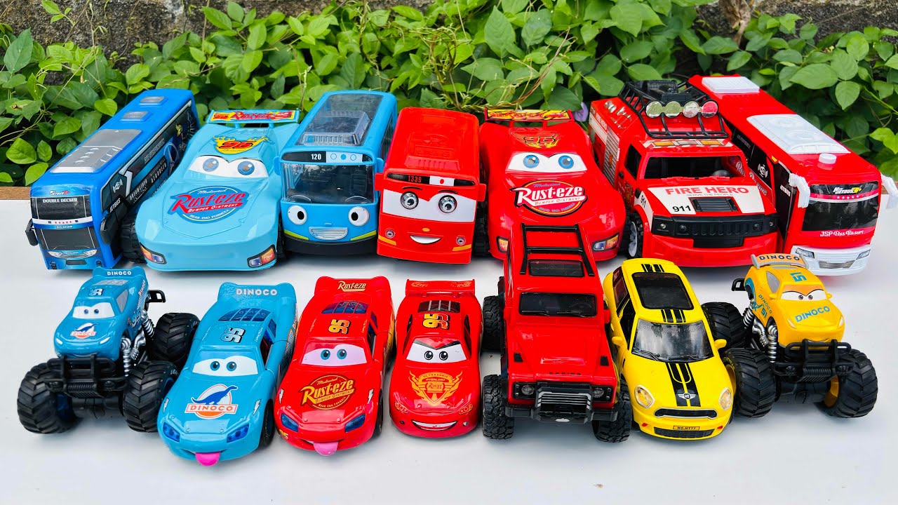 Mobil Mobilan Polisi, Mobil Truk Molen, Mobil Balap, Truk Pasir, Mobil Roket, Damkar, Tayo #95