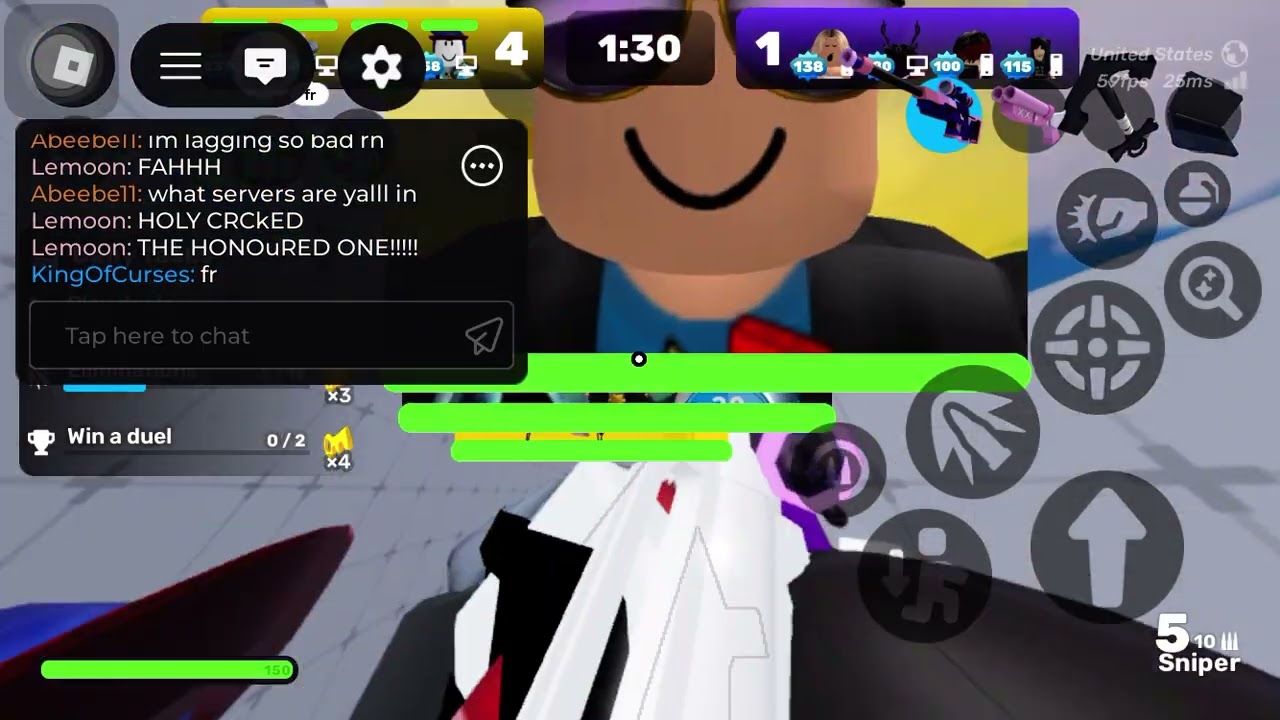 Playing 4v4 with my friends! 