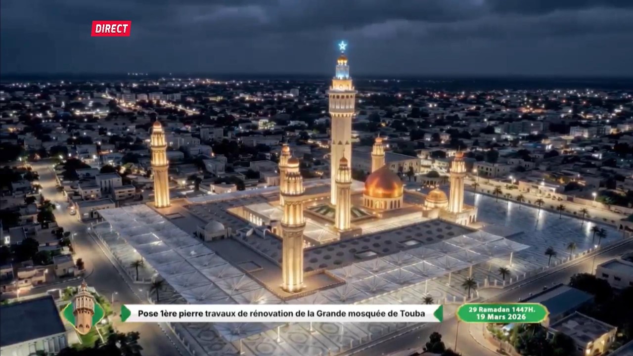 🔴LIVE🔴DECLARATION SERIGNE BASSIROU ABDOU KHADRE MBACKE TRAVAUX RENOVATION GRANDE MOSQUEE DE TOUBA