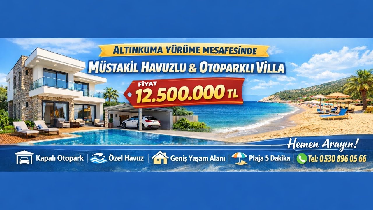 🏡DİDİM ALTINKUM’DA KAÇIRILMAYACAK FIRSAT! 3+1 MÜSTAKİL HAVUZLU VİLLA 🏡