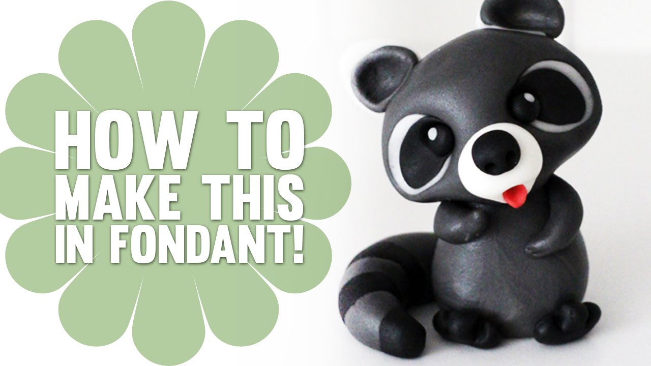 How to Make a Cute Fondant Raccoon - Cake Decorating Tutorial