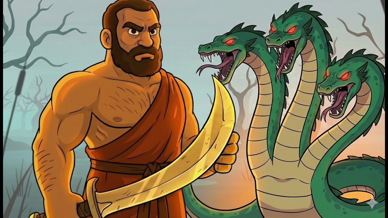 Héraklès : L’Hydre de Lerne 🐍 1 tête coupée = 2 de plus | 2e Travail | MYTHOS