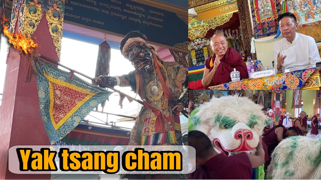“YESTERDAY,OUR PRESIDENT VISITED DZONGKAR CHOEDE MONASTERY TO WATCH YAKTSANG CHAM,PERFORMANCE!”
