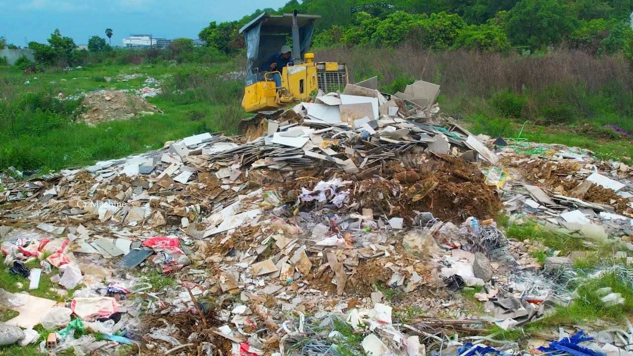 Amazing New Project!! Recycle Transfer Garbage Dump Clear and Delete Trash Pit By Skill Dozer D31P