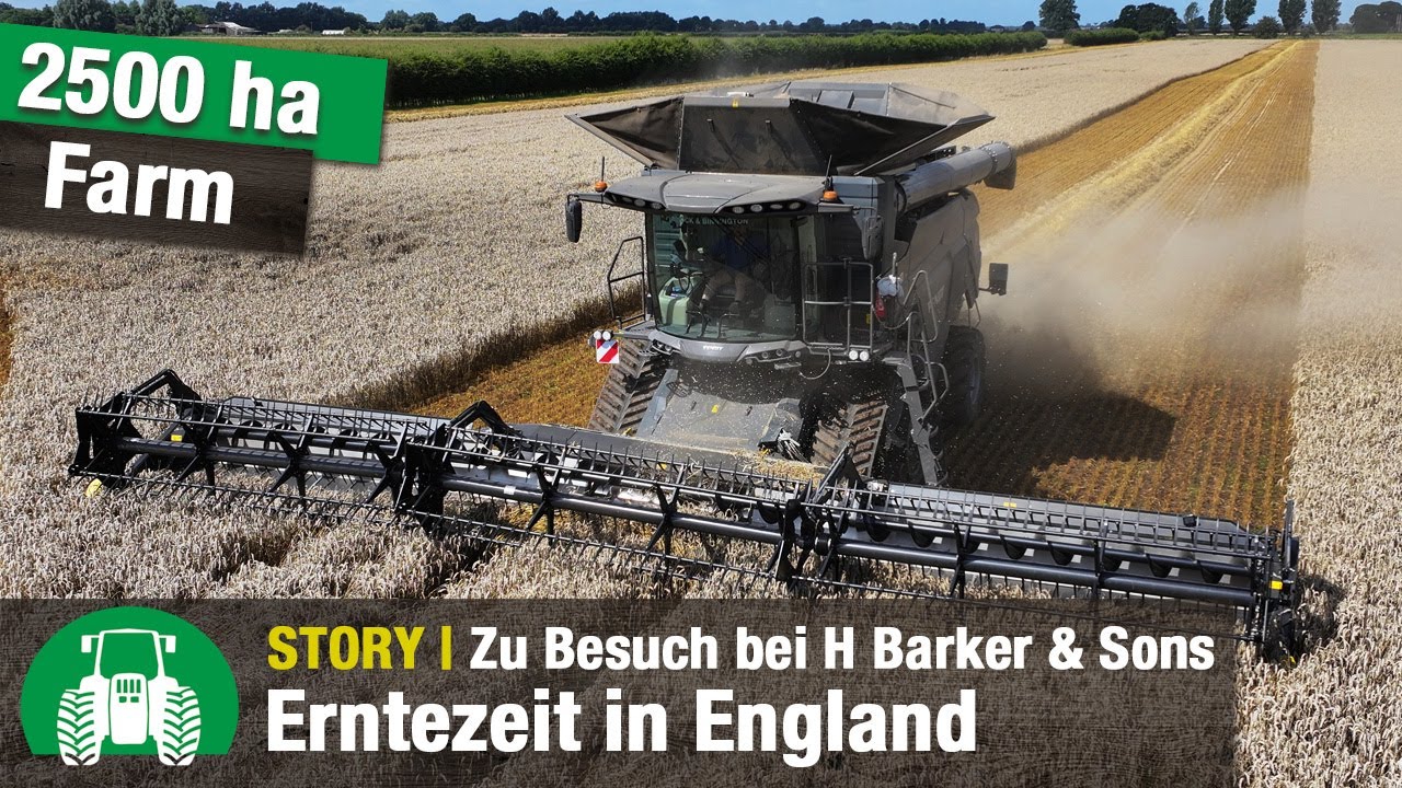 Erntezeit bei H Barker & Sons | Fendt Ideal Mähdrescher | Ackerbau