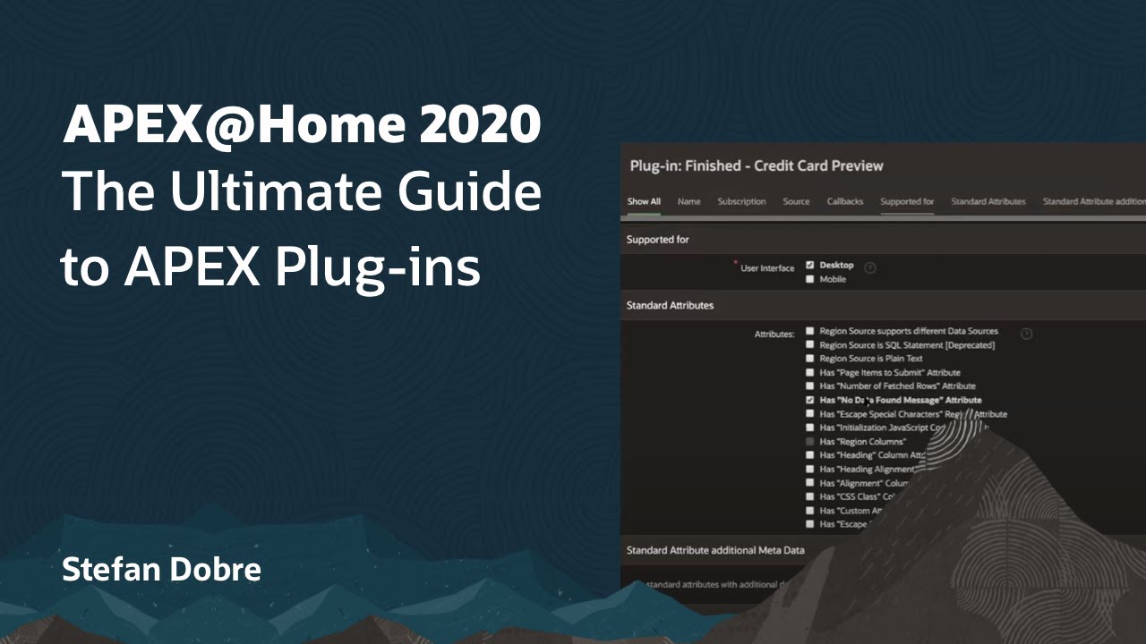 The Ultimate Guide to APEX Plug-ins - Stefan Dobre