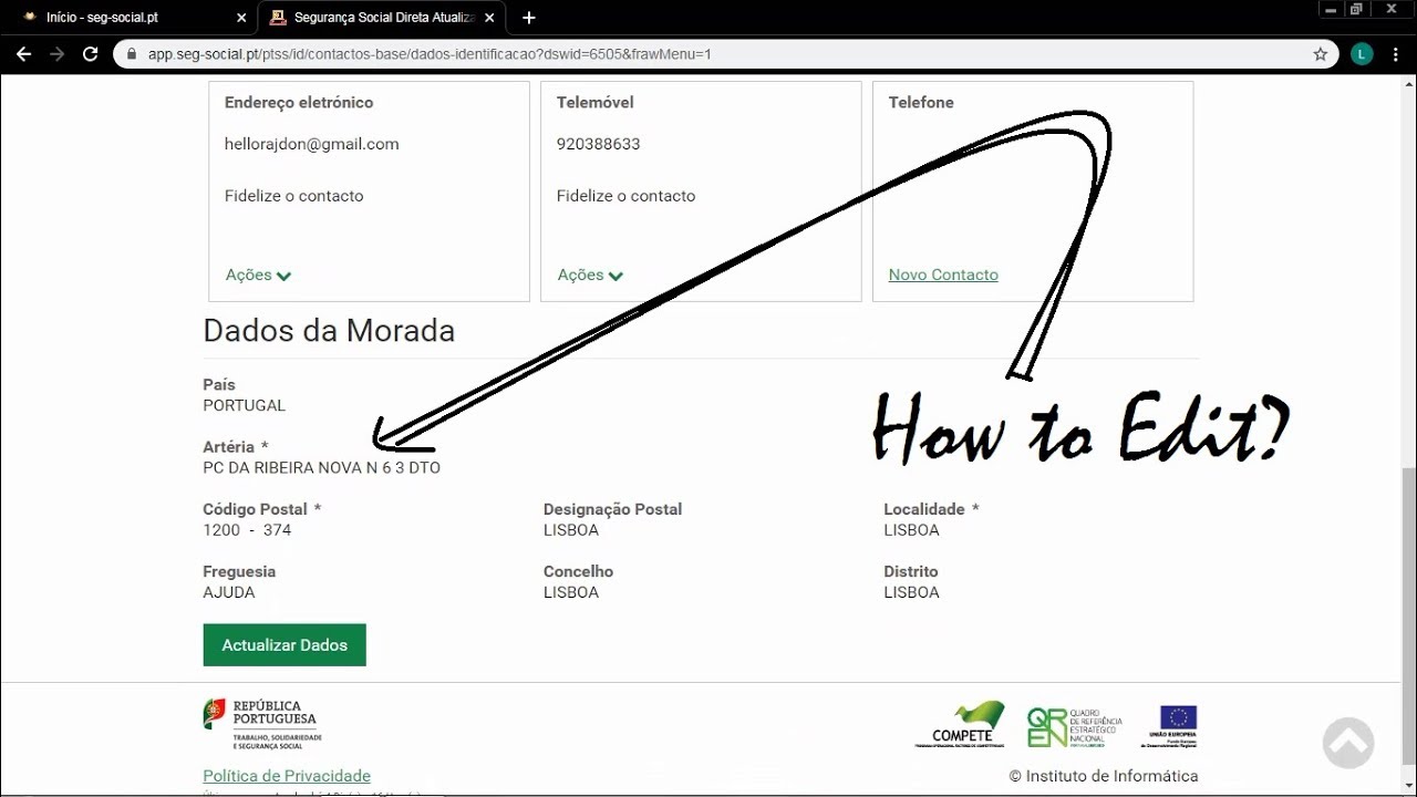 How to Edit Personal Details in Social Security? #Social_Security #16042020